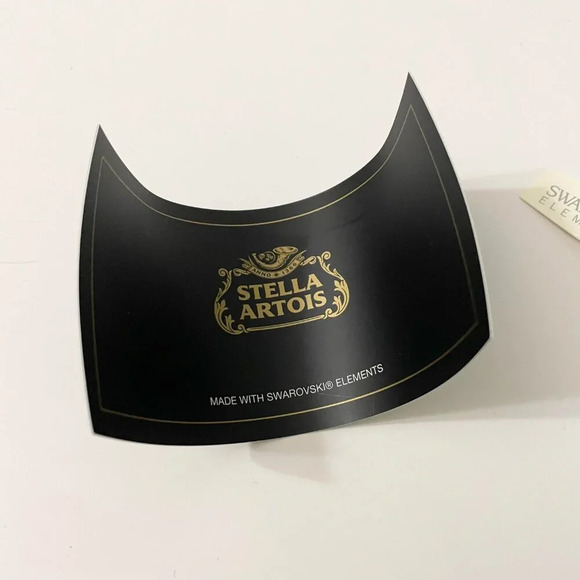 Swarovski Crystal Stella Artois Chalice Goblet Glass Limited Edition Worn Box - Picture 8 of 16